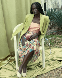 LIME GREEN SUEDE BLAZER