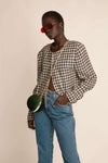MULTICOLORED HOUNDSOOTH CHECK BLAZER