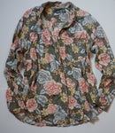 FLORAL COTTON BUTTON DOWN