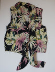 TOMMY BAHAMA CROP SILK BUTTON UP