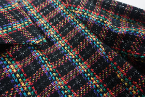 MULTI TWEED ZIP UP JACKET