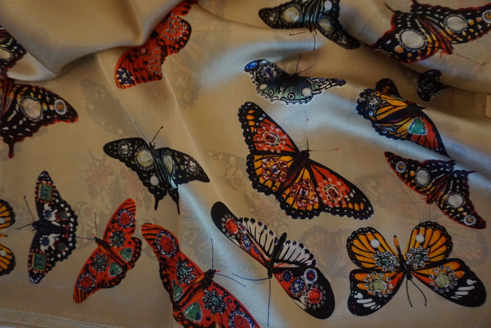 BUTTERFLY SILK SCARF