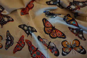 BUTTERFLY SILK SCARF