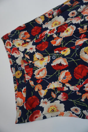 FLORAL BUTTON DOWN SKIRT