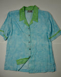 LIME BABY BLUE BUTTON DOWN
