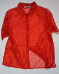 SHEER RED NYLON TOP