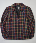 MULTI TWEED ZIP UP JACKET