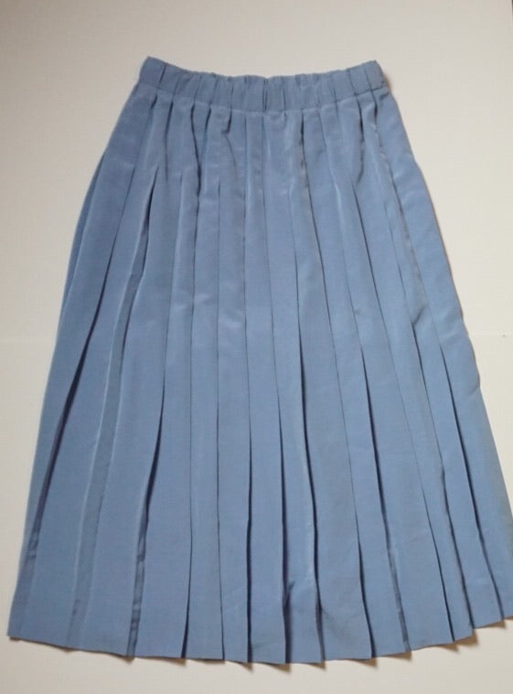 PLEATED PERIWINKLE SKIRT