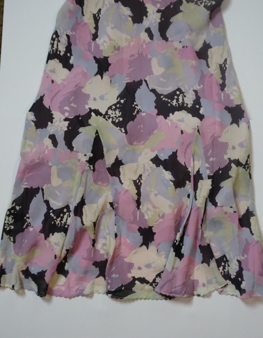 ‘CARRIE’ LAVENDER SILK DRESS