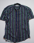 NAVY HUNTER GREEN STRIPED TOP