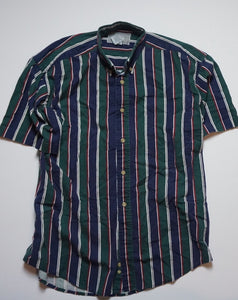 NAVY HUNTER GREEN STRIPED TOP