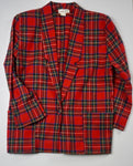 CLASSIC PLAID WOOL BLAZER