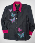 BOB MACKIE ‘WEARABLE ART’ BUTTERFLY BLOUSE