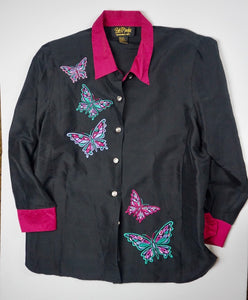 BOB MACKIE ‘WEARABLE ART’ BUTTERFLY BLOUSE