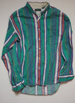 TEAL ORANGE  STRIPE TOP