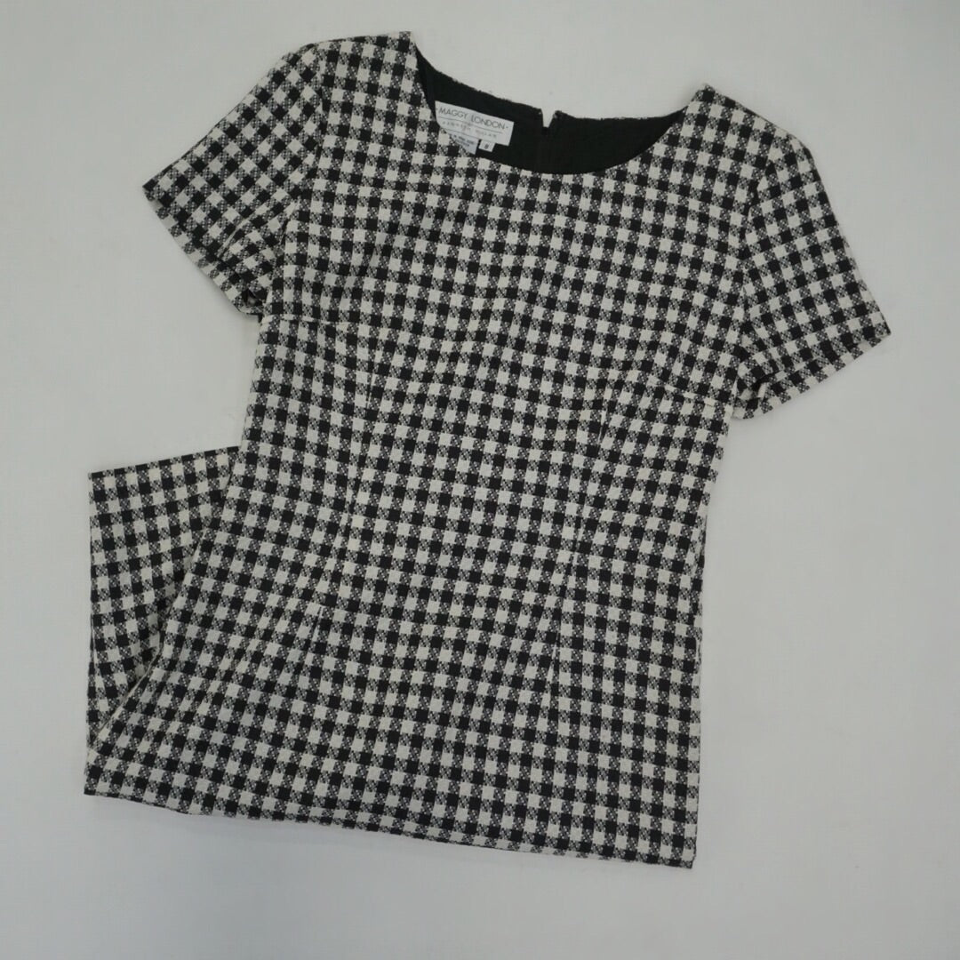 GINGHAM BODYCON MIDI DRESS