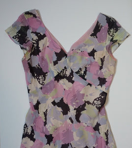 ‘CARRIE’ LAVENDER SILK DRESS