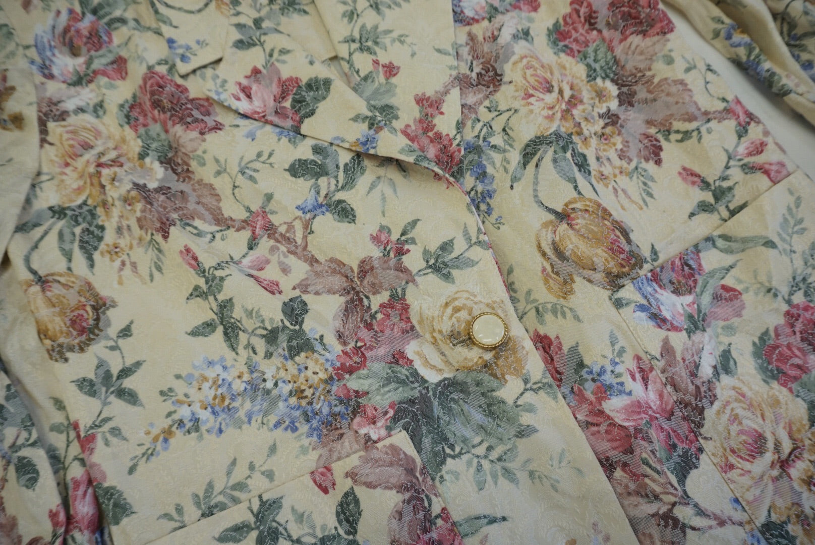 FLORAL JACQUARD BLAZER