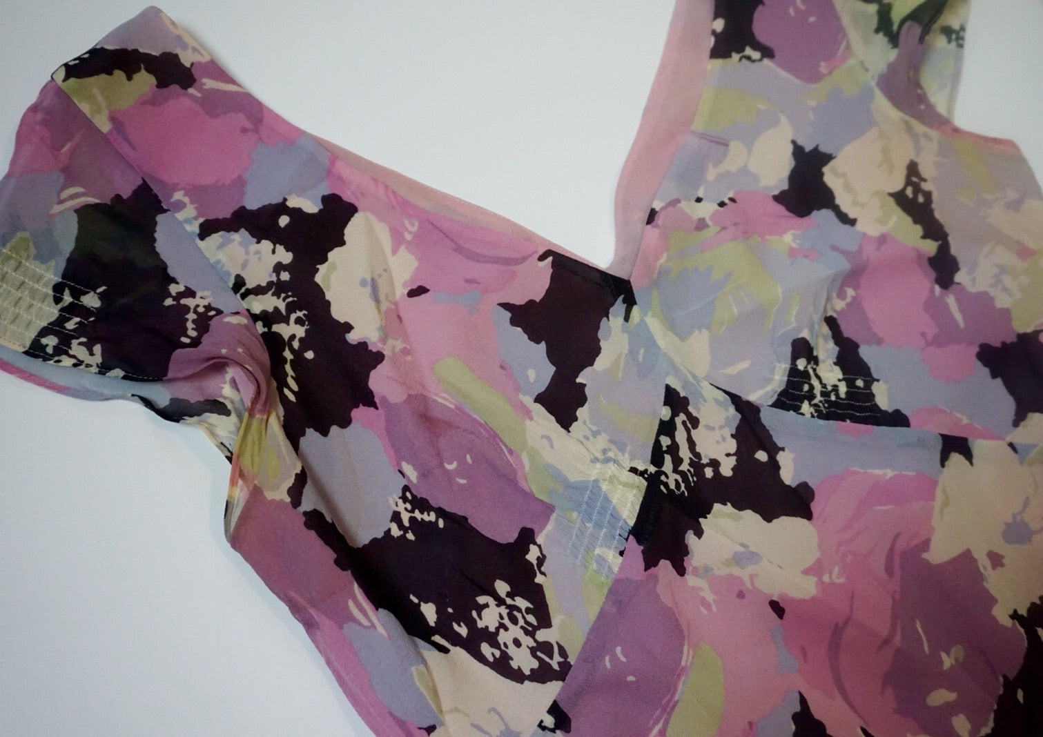 ‘CARRIE’ LAVENDER SILK DRESS